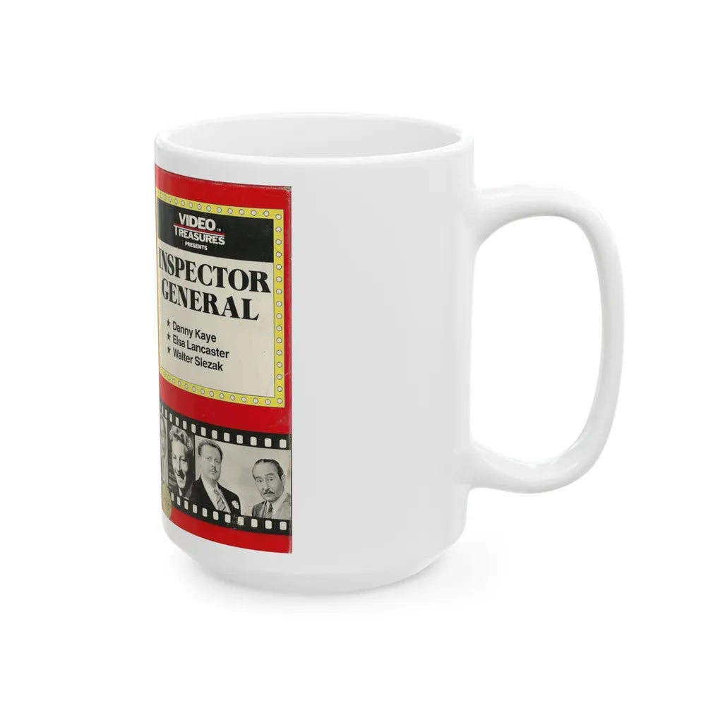 INSPECTOR GENERAL VIDEO TREASURES (VHS COVER) - White Coffee Mug-Go Mug Yourself