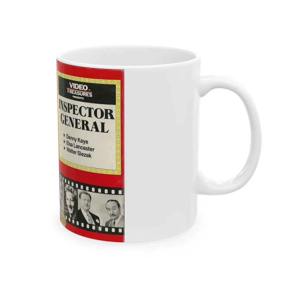 INSPECTOR GENERAL VIDEO TREASURES (VHS COVER) - White Coffee Mug-Go Mug Yourself