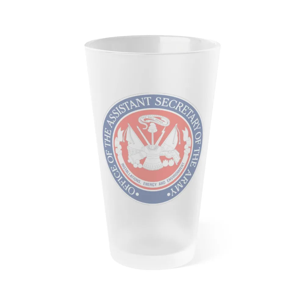 Installations Energy and Environment (U.S. Army) Frosted Pint Glass 16oz-Go Mug Yourself