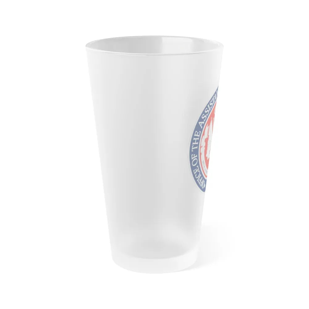 Installations Energy and Environment (U.S. Army) Frosted Pint Glass 16oz-Go Mug Yourself