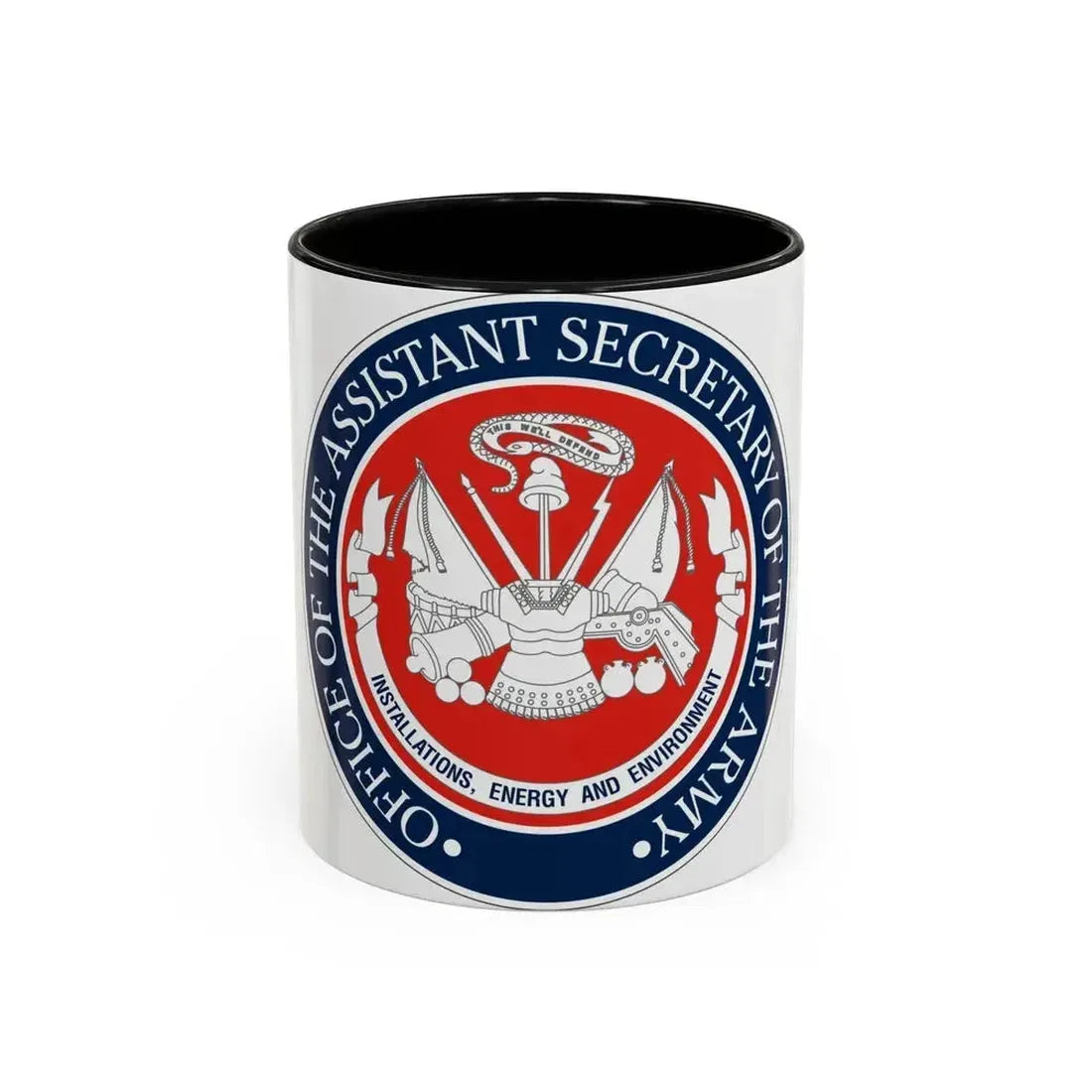 Installations Energy and Environment (U.S. Army) Accent Coffee Mug 11oz Black - Go Mug Yourself