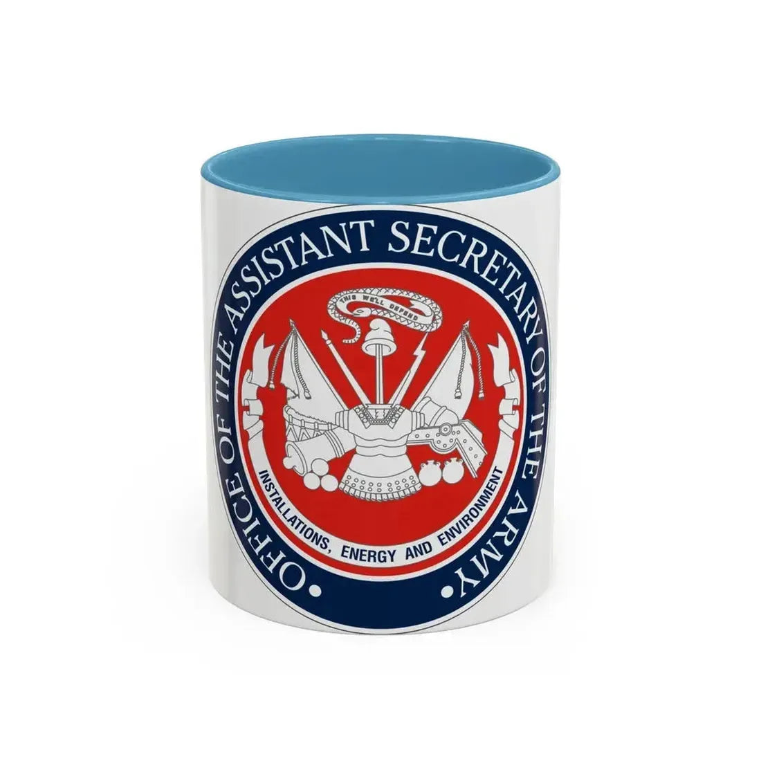 Installations Energy and Environment (U.S. Army) Accent Coffee Mug 11oz Light Blue - Go Mug Yourself