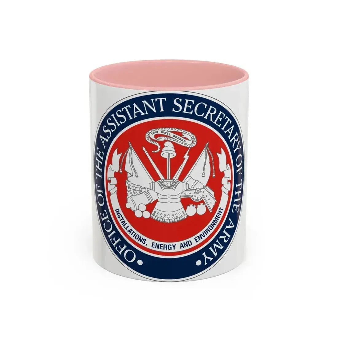 Installations Energy and Environment (U.S. Army) Accent Coffee Mug 11oz Pink - Go Mug Yourself