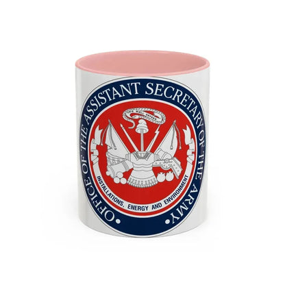 Installations Energy and Environment (U.S. Army) Accent Coffee Mug 11oz Pink - Go Mug Yourself
