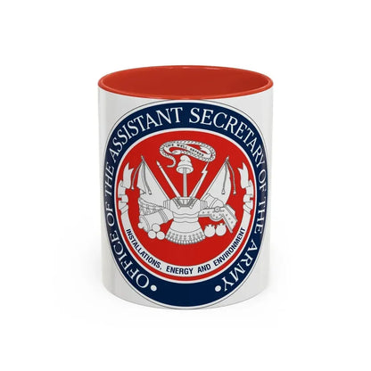 Installations Energy and Environment (U.S. Army) Accent Coffee Mug 11oz Red - Go Mug Yourself