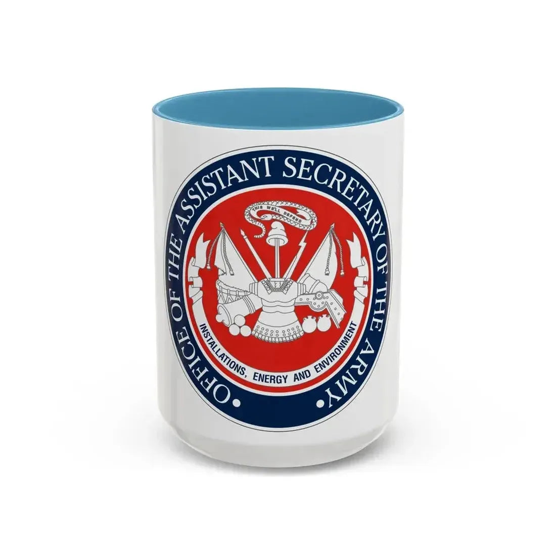 Installations Energy and Environment (U.S. Army) Accent Coffee Mug 15oz Light Blue - Go Mug Yourself