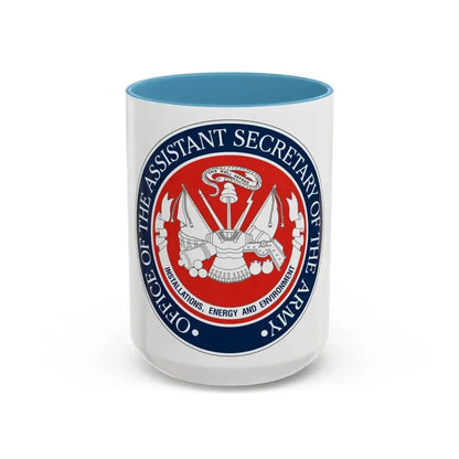 Installations Energy and Environment (U.S. Army) Accent Coffee Mug 15oz Light Blue - Go Mug Yourself