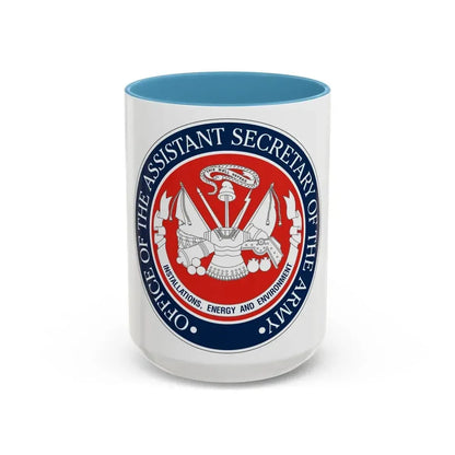Installations Energy and Environment (U.S. Army) Accent Coffee Mug 15oz Light Blue - Go Mug Yourself