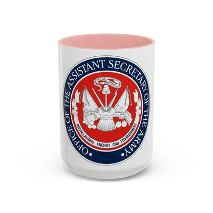 Installations Energy and Environment (U.S. Army) Accent Coffee Mug 15oz Pink - Go Mug Yourself
