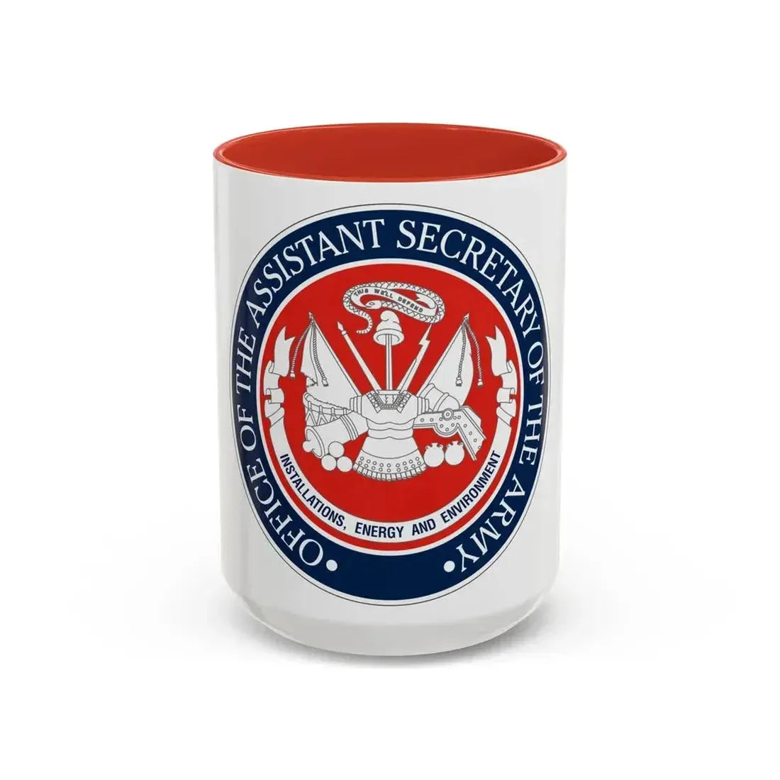Installations Energy and Environment (U.S. Army) Accent Coffee Mug 15oz Red - Go Mug Yourself