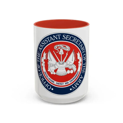 Installations Energy and Environment (U.S. Army) Accent Coffee Mug 15oz Red - Go Mug Yourself