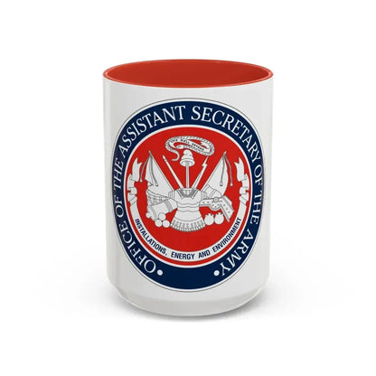 Installations Energy and Environment (U.S. Army) Accent Coffee Mug 15oz Red - Go Mug Yourself