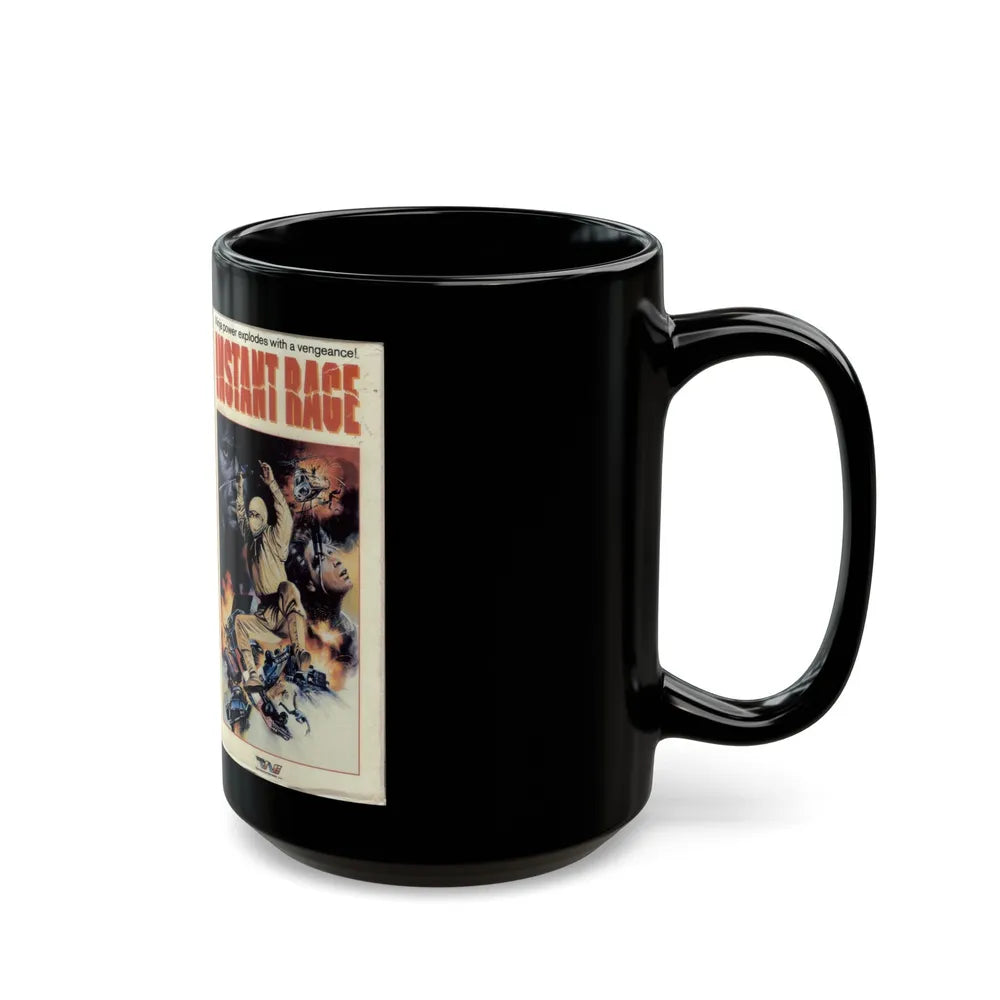 INSTANT RAGE (VHS COVER) - Black Coffee Mug-Go Mug Yourself