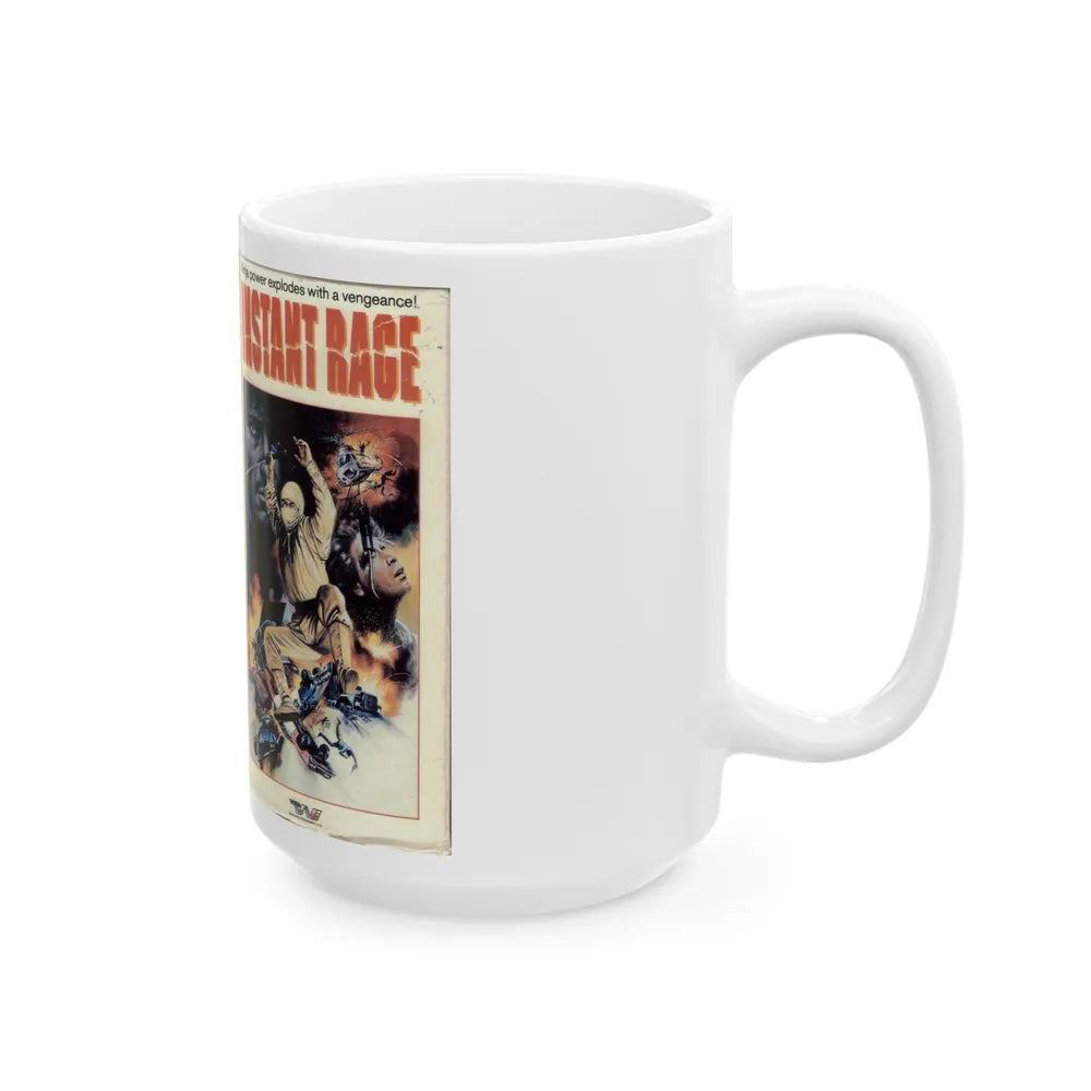 INSTANT RAGE (VHS COVER) - White Coffee Mug-Go Mug Yourself