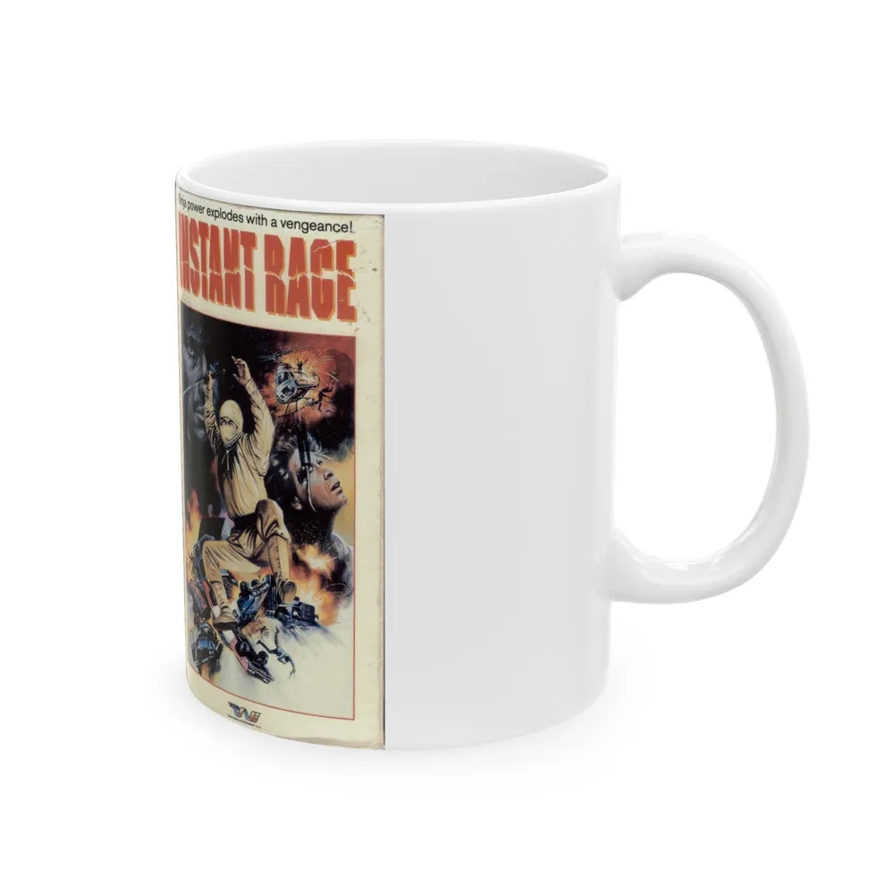 INSTANT RAGE (VHS COVER) - White Coffee Mug-Go Mug Yourself