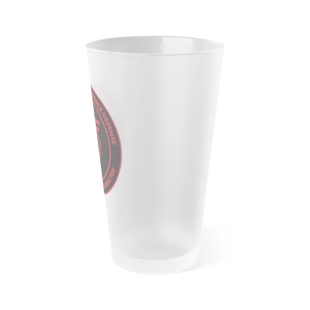 Integrated Air & Missile Defense Warfare Tactics Instructor IAMD WTI (U.S. Navy) Frosted Pint Glass 16oz-Go Mug Yourself