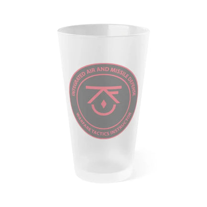 Integrated Air & Missile Defense Warfare Tactics Instructor IAMD WTI (U.S. Navy) Frosted Pint Glass 16oz Default Title - Go Mug Yourself