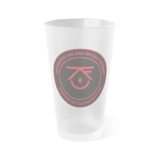 Integrated Air & Missile Defense Warfare Tactics Instructor IAMD WTI (U.S. Navy) Frosted Pint Glass 16oz Default Title - Go Mug Yourself