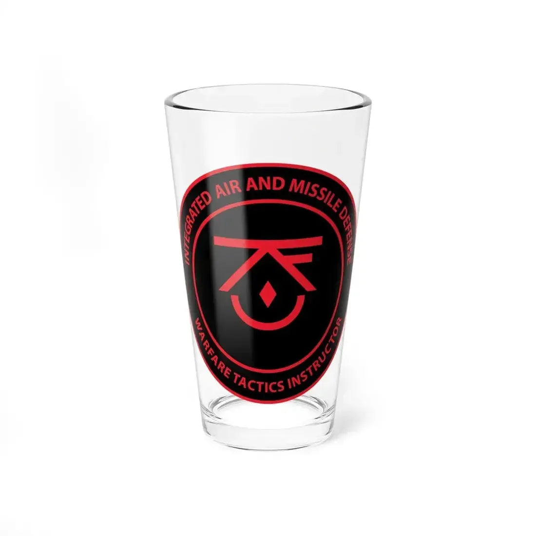 Integrated Air & Missile Defense Warfare Tactics Instructor IAMD WTI (U.S. Navy) Pint Glass 16oz 16oz - Go Mug Yourself