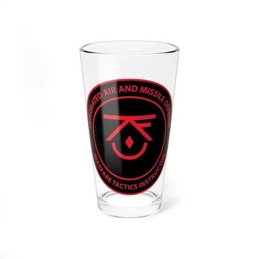 Integrated Air & Missile Defense Warfare Tactics Instructor IAMD WTI (U.S. Navy) Pint Glass 16oz 16oz - Go Mug Yourself