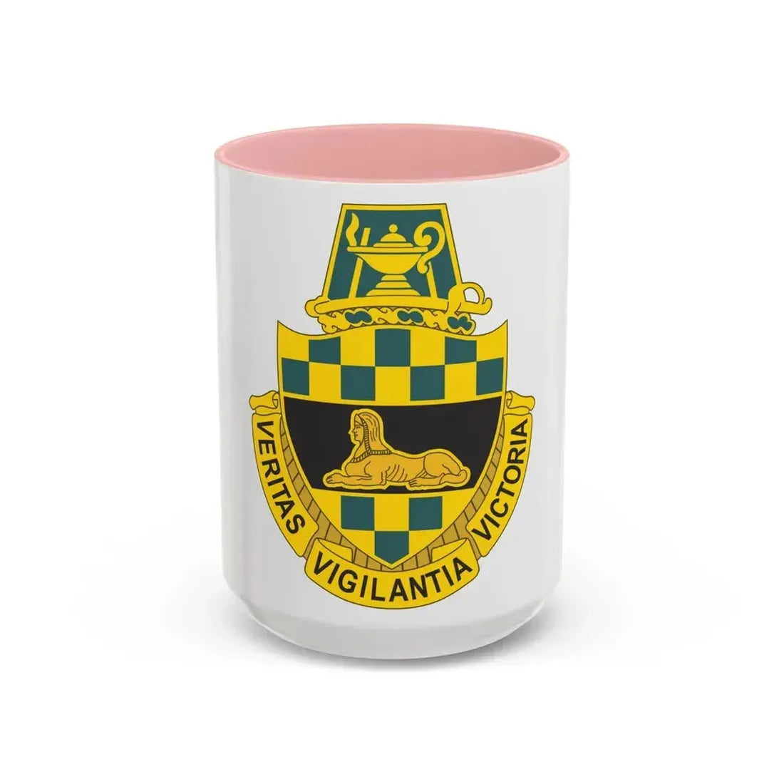 Intelligence Center and School (U.S. Army) Accent Coffee Mug 15oz Pink - Go Mug Yourself