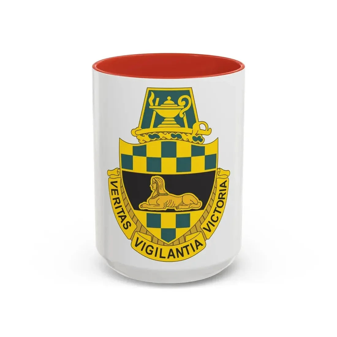 Intelligence Center and School (U.S. Army) Accent Coffee Mug 15oz Red - Go Mug Yourself
