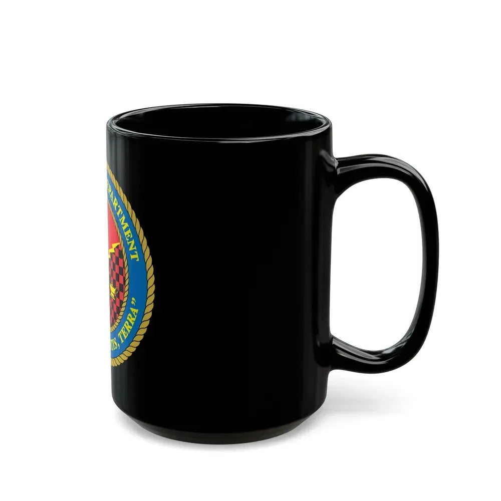 Intelligence Department Tempestus Hostis Terra (USMC) Black Coffee Mug - Go Mug Yourself
