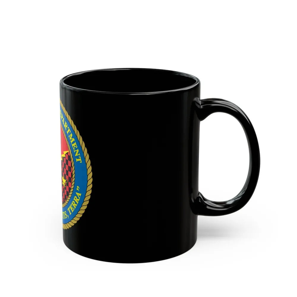 Intelligence Department Tempestus Hostis Terra (USMC) Black Coffee Mug-Go Mug Yourself