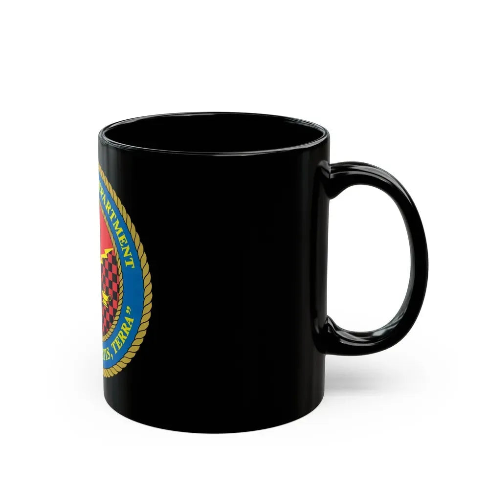 Intelligence Department Tempestus Hostis Terra (USMC) Black Coffee Mug - Go Mug Yourself