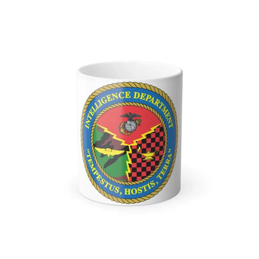 Intelligence Department Tempestus Hostis Terra (USMC) Color Changing Coffee Mug 11oz - Go Mug Yourself
