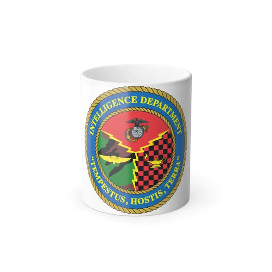 Intelligence Department Tempestus Hostis Terra (USMC) Color Changing Mug 11oz-11oz-Go Mug Yourself