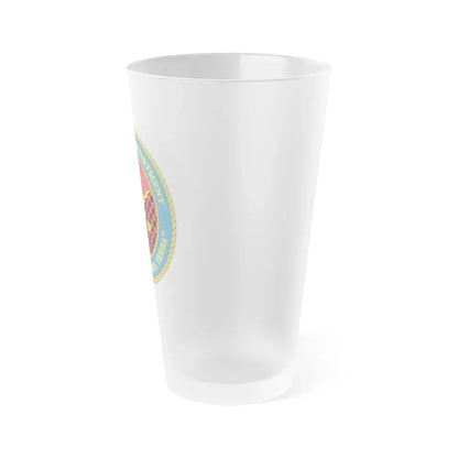 Intelligence Department Tempestus Hostis Terra (USMC) Frosted Pint Glass 16oz - Go Mug Yourself