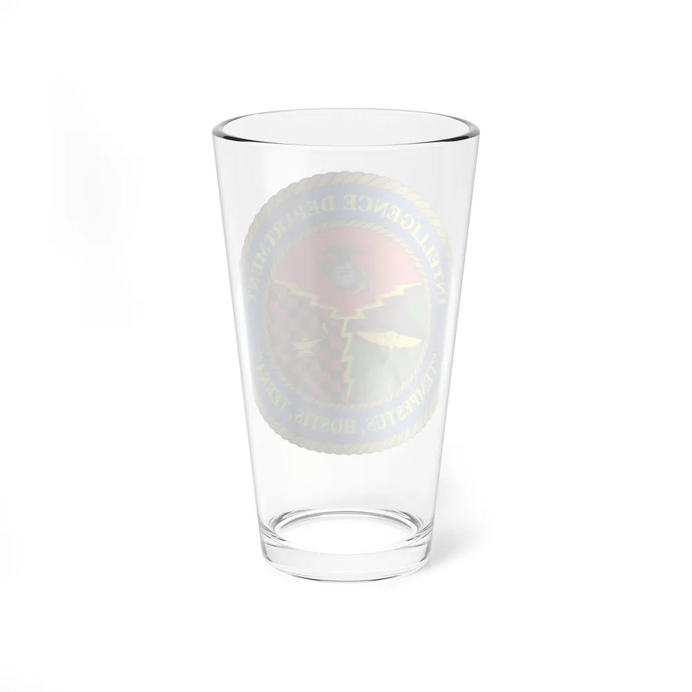 Intelligence Department Tempestus Hostis Terra (USMC) Pint Glass 16oz-Go Mug Yourself