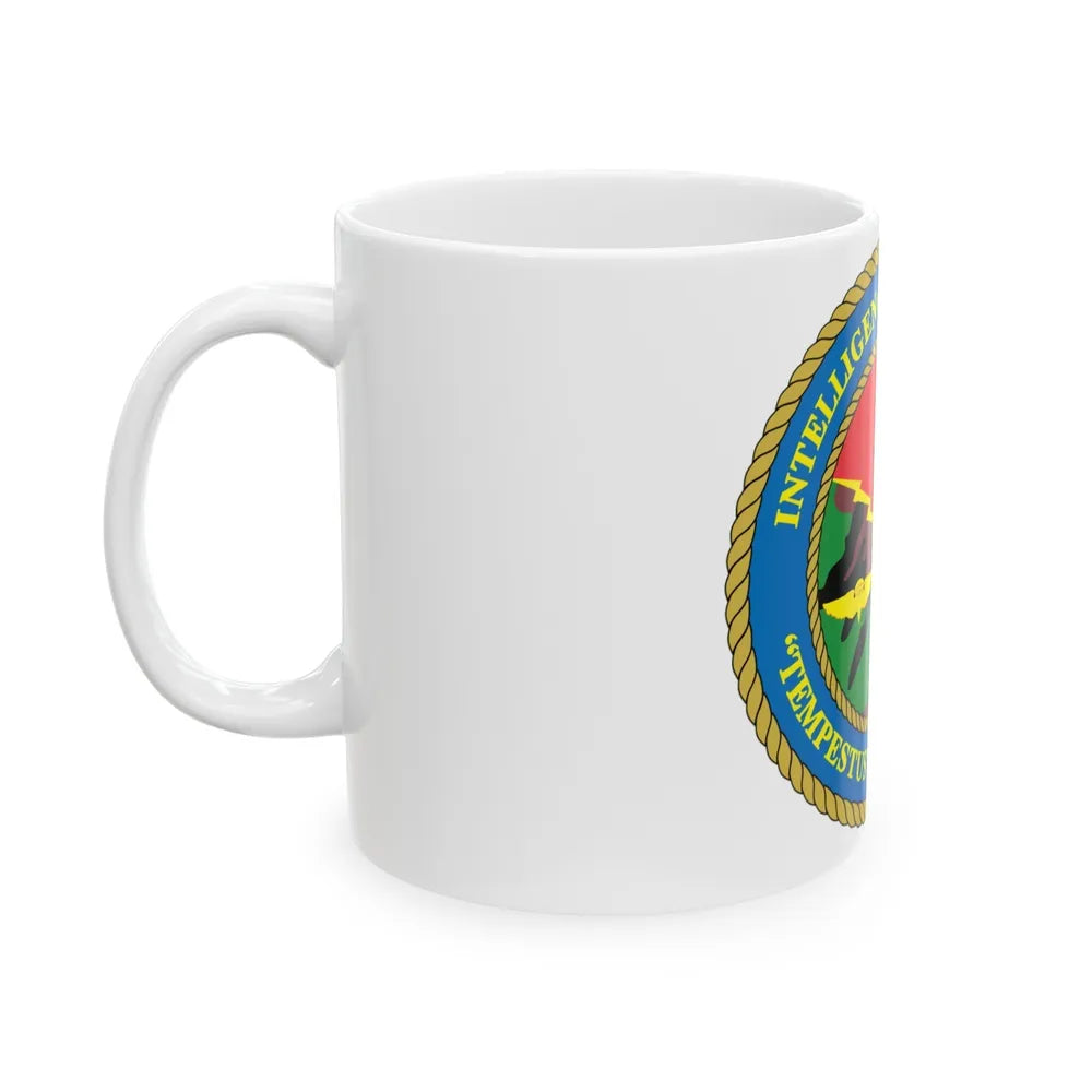 Intelligence Department Tempestus Hostis Terra (USMC) White Coffee Mug-Go Mug Yourself