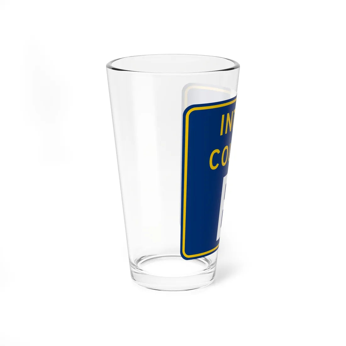Inter County Route E MN (Minnesota) (Road Sign) Pint Glass 16oz - Go Mug Yourself