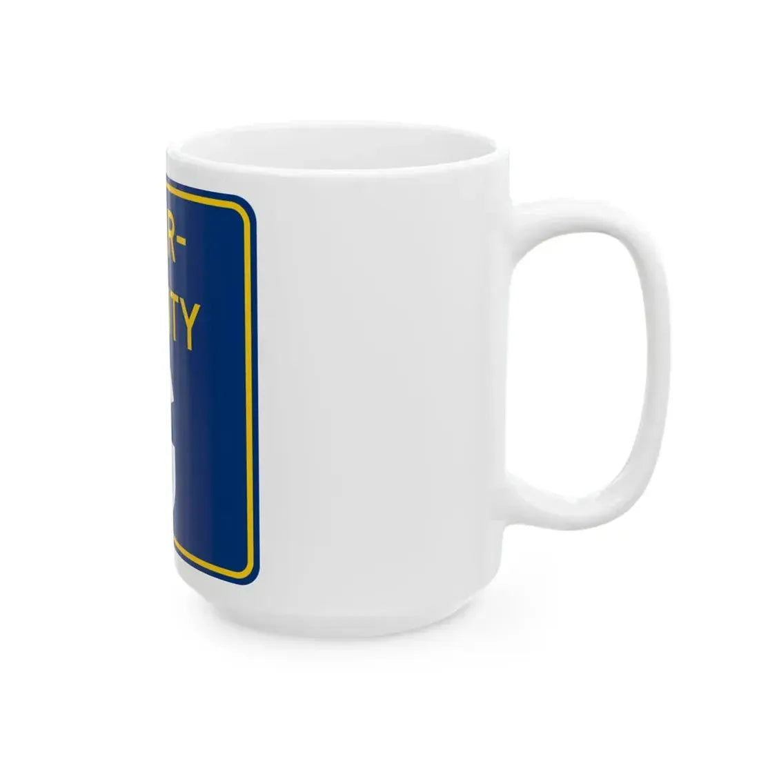 Inter County Route G MN (Minnesota) (Road Sign) White Coffee Mug - Go Mug Yourself