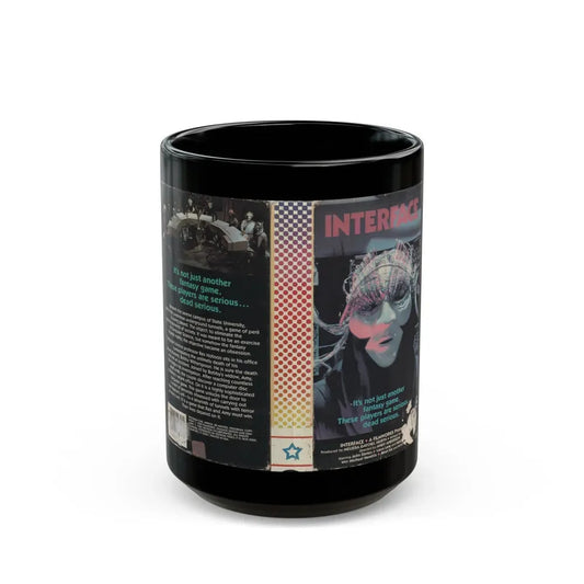 INTERFACE (VHS COVER) - Black Coffee Mug 15oz - Go Mug Yourself