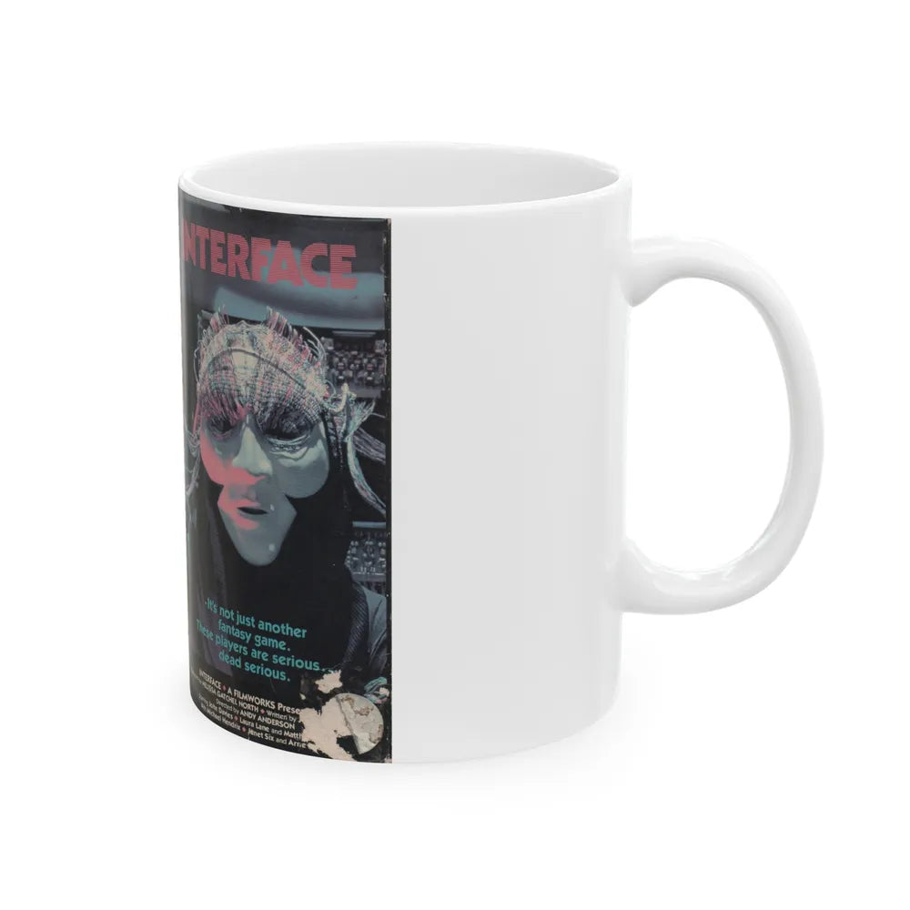 INTERFACE (VHS COVER) - White Coffee Mug-Go Mug Yourself