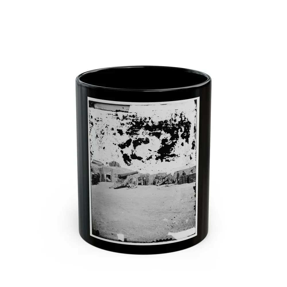 Interior Of Fort Putnam On Morris Island (U.S. Civil War) Black Coffee Mug-11oz-Go Mug Yourself