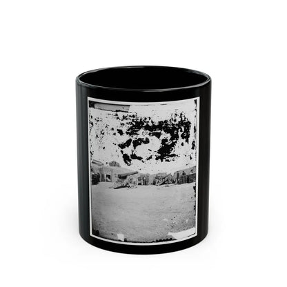 Interior Of Fort Putnam On Morris Island (U.S. Civil War) Black Coffee Mug-11oz-Go Mug Yourself