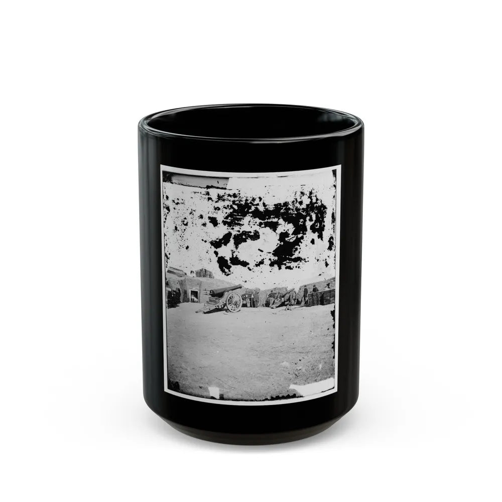 Interior Of Fort Putnam On Morris Island (U.S. Civil War) Black Coffee Mug-15oz-Go Mug Yourself