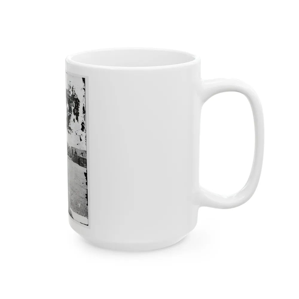 Interior Of Fort Putnam On Morris Island (U.S. Civil War) White Coffee Mug-Go Mug Yourself