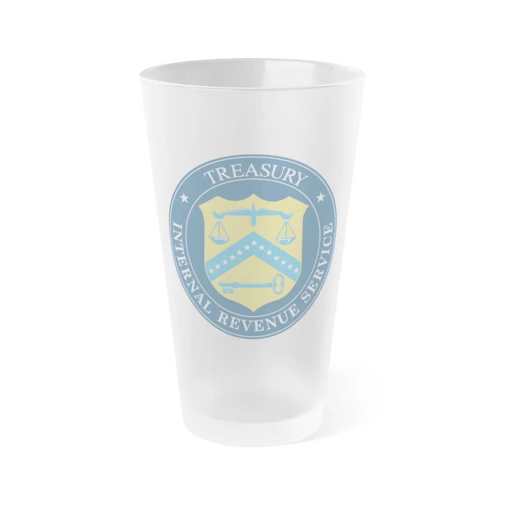 Internal Revenue Service - Frosted Pint Glass 16oz-16oz-Frosted-Go Mug Yourself