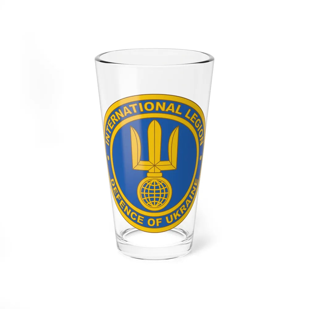 International Legion of Territorial Defense of Ukraine (Ukraine) Pint Glass 16oz-16oz-Go Mug Yourself