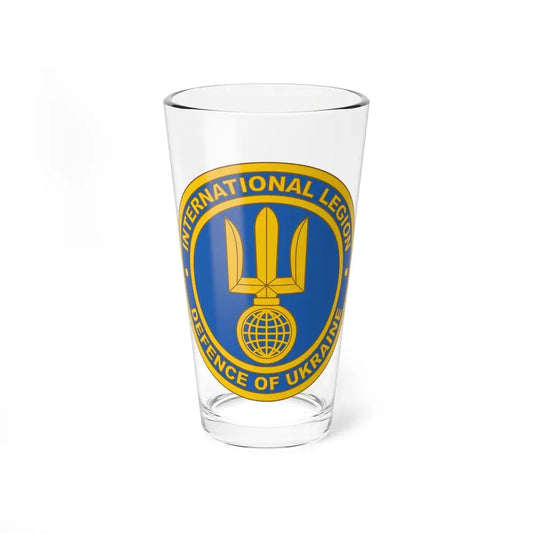 International Legion of Territorial Defense of Ukraine (Ukraine) Pint Glass 16oz 16oz - Go Mug Yourself