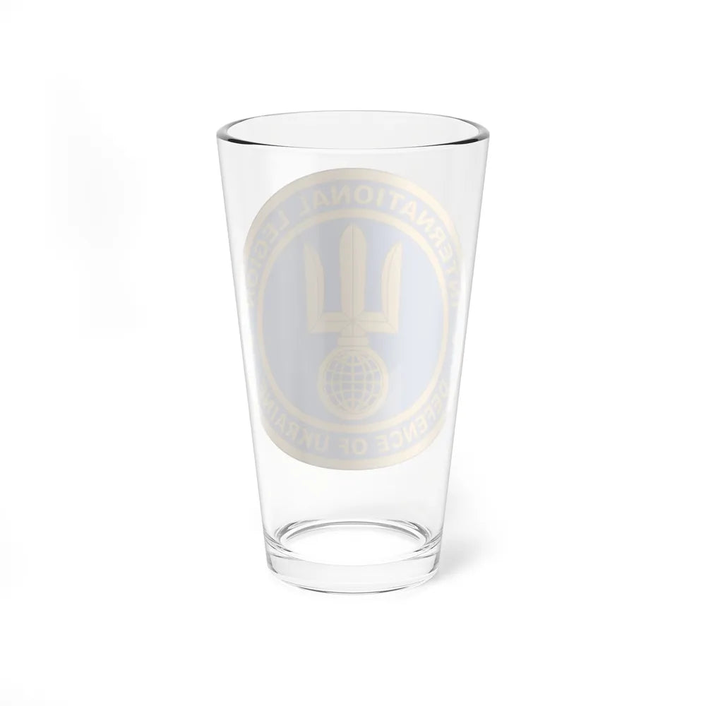 International Legion of Territorial Defense of Ukraine (Ukraine) Pint Glass 16oz-Go Mug Yourself