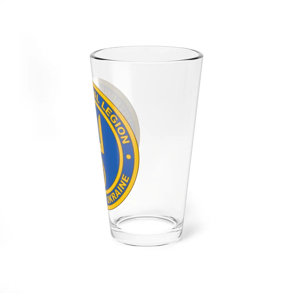 International Legion of Territorial Defense of Ukraine (Ukraine) Pint Glass 16oz-Go Mug Yourself