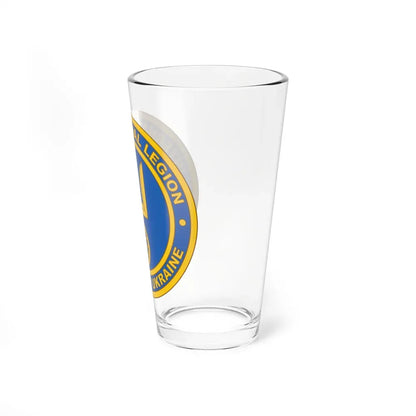 International Legion of Territorial Defense of Ukraine (Ukraine) Pint Glass 16oz - Go Mug Yourself