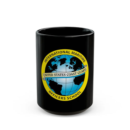 International Maritime Officers School USCG (U.S. Coast Guard) Black Coffee Mug-15oz-Go Mug Yourself