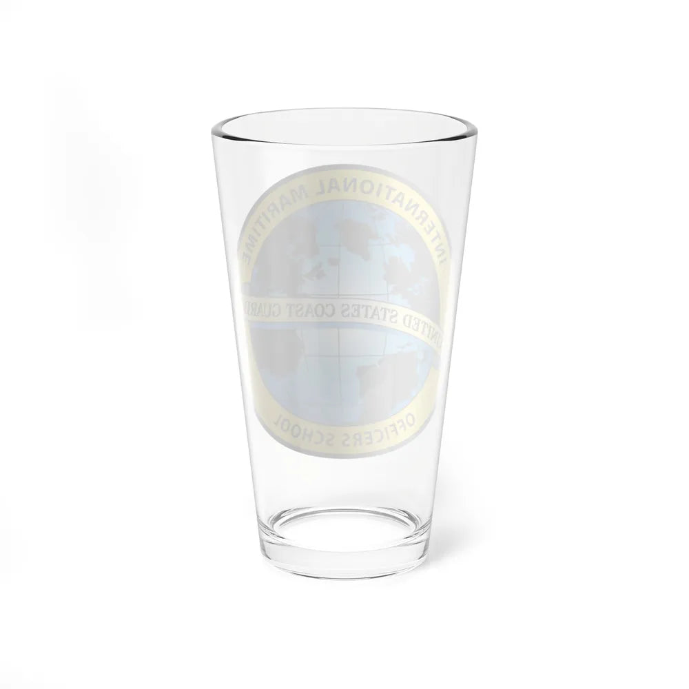 International Maritime Officers School USCG (U.S. Coast Guard) Pint Glass 16oz-Go Mug Yourself